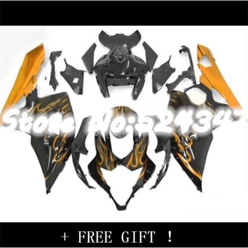 Injection Fairing Kit With Rear Seat Cover Fits For GSXR1000 K5 2005-2006 GSXR 1000 05-06 black Orange