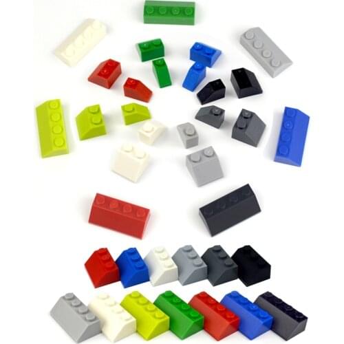 Slope Thick Bricks 1*1 1*2 1*4 1*3 Dot DIY Sloping Building Blocks multiple color Beveled classic parts Compatible All Brands