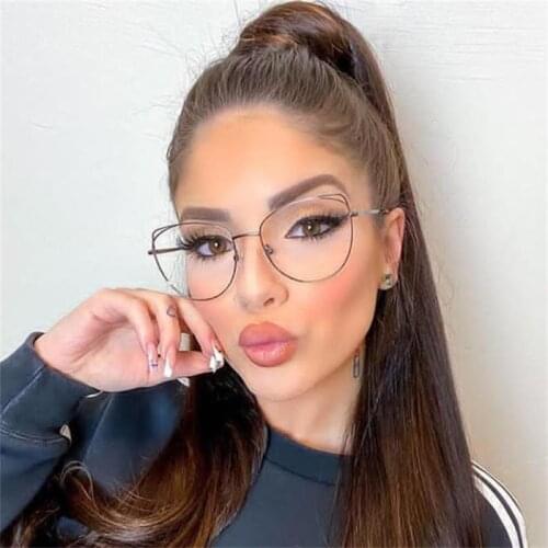 Round Anti Radiation Glasses Replaceable Lens Fashion Computer Eyewear Blue Light Blocking Glasses Optical Metal Frame