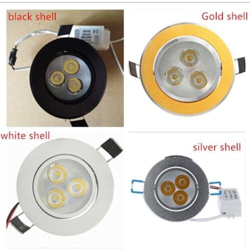 HOT led downlight 110V 220v 9W 12W 15W downlight-led 85V-265V LED Ceiling Recessed LED Wall lamp Spot light LED Driver