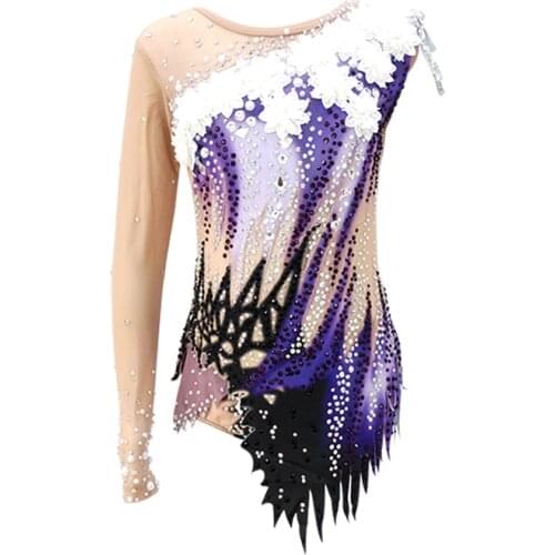 LIUHUO Women Girls Rhythmic Gymnastics Leotards Women Artisticartistique Swimming Suits Children Dance Leotard Ice Skating