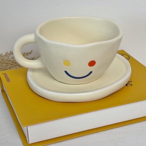 Reusable Minimalist Coffee Cup Ceramic Unique Afternoon Tea Cute Coffee Cup Set Eco Friendly Koffie Kopjes Home Drinkware EI50BD