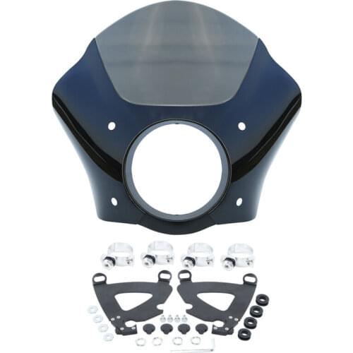 Motorcycle Headlight Fairing 49mm Trigger Mount For Harley Dyna Low Rider FXDL 2006-2009 Street Bob 2018-2019