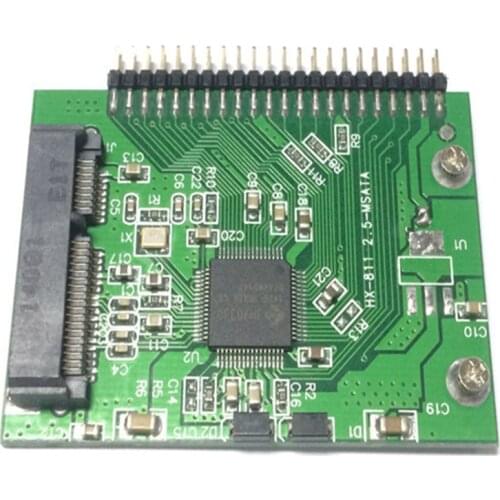 Low profile Half Height mSATA mini PCI-E SATA SSD to 2.5 inch IDE 44pin Notebook Laptop hard disk PCBA