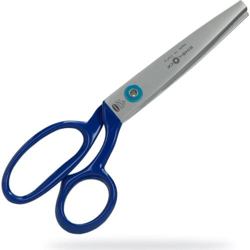 Pinking shears with Blue varnished handles - MADE IN ITALY (86613)