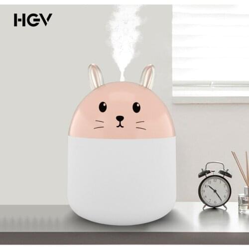Air Purifiers Humidifier USB Charging Mute Design 250ML Capacity Fine Spray Seven Color Atmosphere Light Car Air-freshener