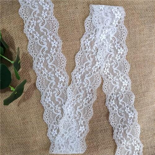 Width about 6 cm white various elastic lace sewing decal lace and wedding decoration craft