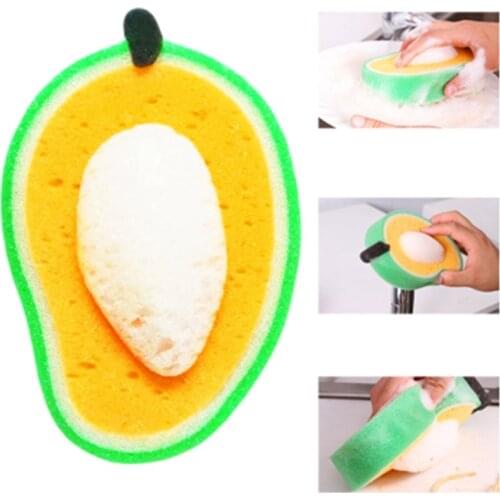 Cute Fruit Shaped Bath Sponge For Body Cleaning Lovely Baby Body Sponges Scrubbers Shower Sponge For Children Kids