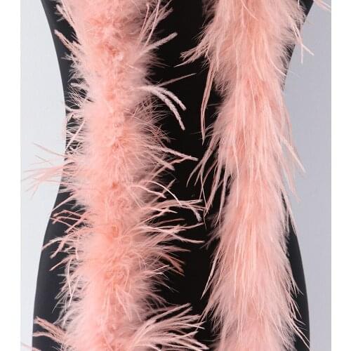 2 meter Ostrich Feathers Boas for Crafts Wedding Party Christmas Tree Decoration 2 Meter Plumes Boas 32 Colors Wholesale