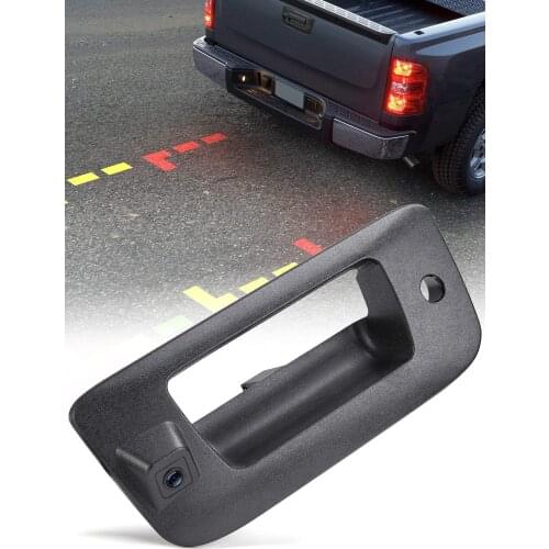 Tailgate Door Handle Replace Rear View Camera Backup Tailgate Handle Camera for Chevy Silverado and GMC Sierra 1500 2500 3500