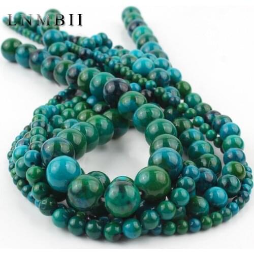 Green Chrysocolla Stone Beads Round Loose Spacer Beads For Jewelry Making DIY Necklace Bracelet Earrings 15"Inch 4 6 8 10 12mm