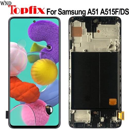 6.5" For Samsung Galaxy A51 LCD Display A515F A515F/DSN A515F/DS A515F/DST Touch Screen Digitizer Assembly For Samsung A515F Lcd