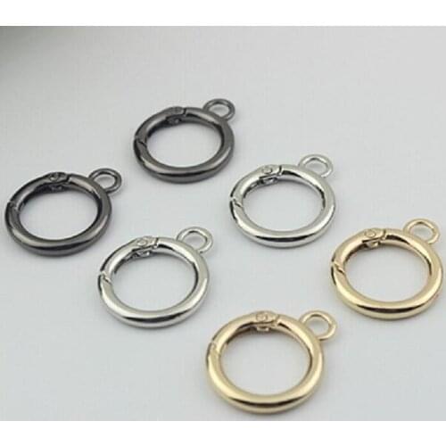 10 pieces / lot) Wholesale metal handbag accessories, open spring ring chain link buckle DIY handbag repair hardware
