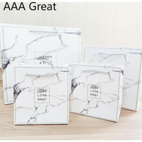 10Pcs/Lot Candy Cookies Packaging Gift Paper Bag Creative Bags Festival Party Cake Baking Handle Christmas Pouches Carry Out New