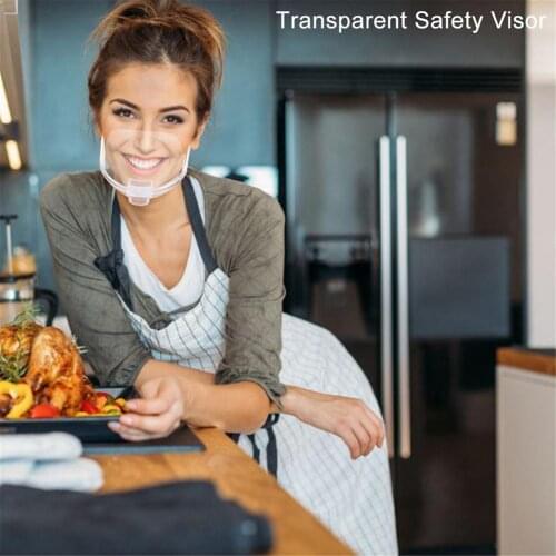 10PCS Safety Face Shield Visor Face Protector Cover Mask Cover Protection Face Maskque For Mouth Nose Kitchen Tools