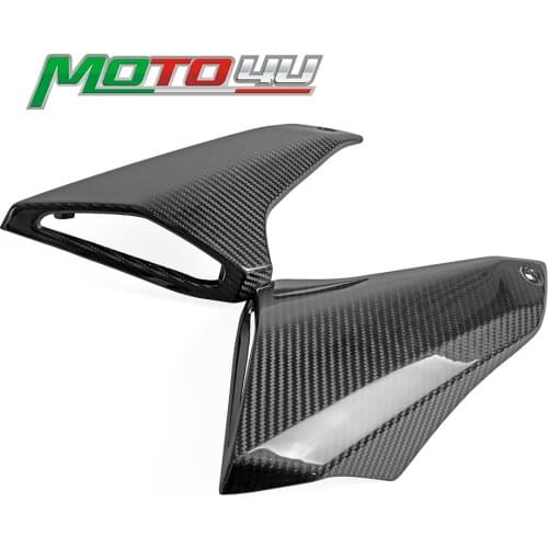 100% Carbon Fiber Tank Side Fairings Air Intake Cover Gloss 2pcs For Yamaha MT09 MT 09 MT-09 FZ09 FZ-09 2014 2015 2016 2017