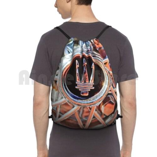 1954 A6 Gcs Wheel Rim Emblem-0927C Backpack Drawstring Bags Gym Bag Waterproof 1954 A6 Gcs Wheel Rim Emblem 1954 Wheel