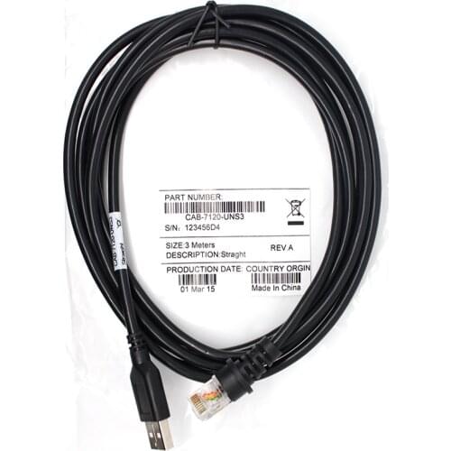 2pcs/1lot New MS7120 3M Scanner Usb Cable For Honeywell MS7120 MS9540 MS5145 Barcode Scanner PDA part