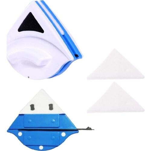 2pcs Triangle Replacement Sponge F Magnetic Window Glass Cleaning Brush Accessies Drop Ship
