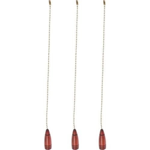 3 PCS Ceiling Fan Chain Chain Extension for Lamp Retro Beaded Chain Decor