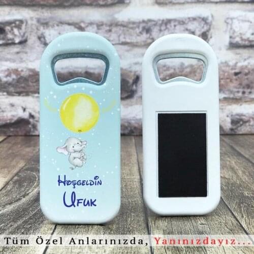 30 pcs Personalized Bottle Opener Magnet-Yellow Bubble Model 385888094