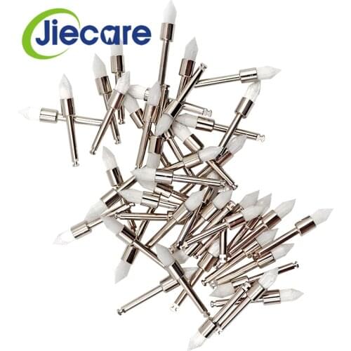 50 PCS/Bag Dental Material Dental Polishing Brush Polisher Prophy White Sharp Polishing Brush Nylon Bristles Free Shipping