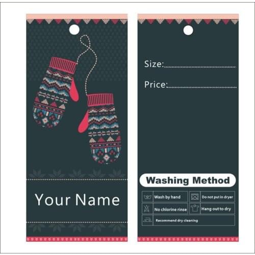 500pcs custom print hang tags price label General template 010 clothes packing label can change text color for you