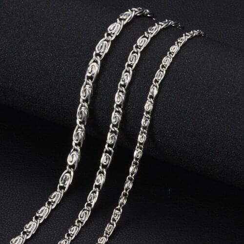 10pcs/lot 316 Stainless Steel Chain Necklace and Bracelet DIY Accessories Multi Sizes with Lobster Claw Clasps S-006*10