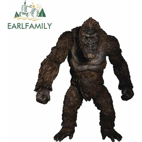 EARLFAMILY 13cm x 10.7cm for King Kong Skull Fashion Fine Decal Car Bumper Window Stickers Anime Waterproof Car Decals