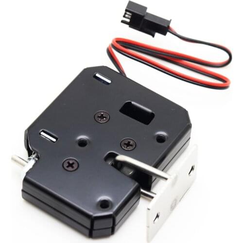 DC 12V 2A Small Solenoid Electromagnetic Electric Control Cabinet Drawer Lockers Lock Pudsh-push Design, Automatic Open the Door