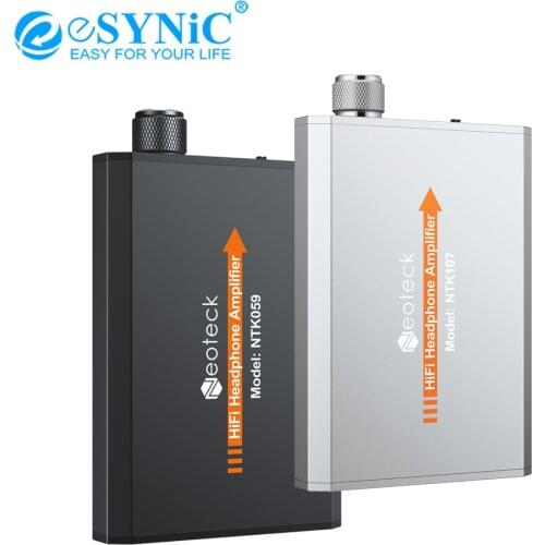 ESYNiC Portable 16-150Ω HiFi Headphone Amplifier With 3.5mm AUX Jack Gain Switch Earphone Power Amplifier For MP3/4 Mobile Phone