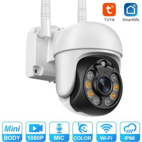 2MP WIFI PTZ IP Camera Wireless Smart Home Security Camera Outdoor Human Detect Auto Tracking Voice Control 1080P Camera