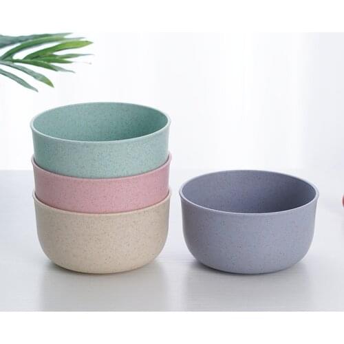 Wheat Straw Salad Bowls Unbreakable Mixing Bowls Reusable Dishwasher Soup Bowls for Home Kitchen Tableware