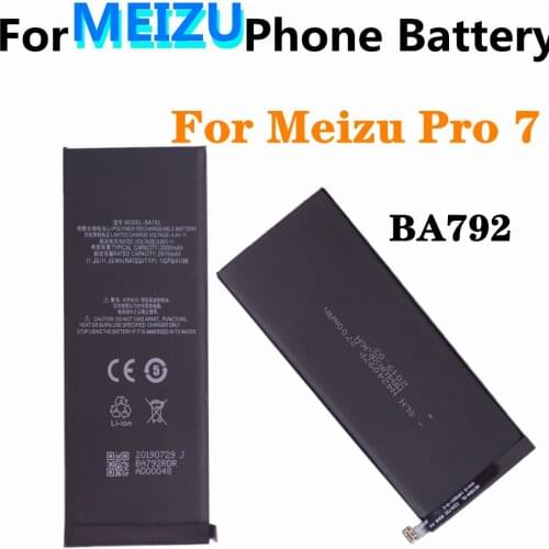 Mobile Phone Battery For Meizu Pro 7 M792Q M792C 3000mAh BA792 Replacement Batteries