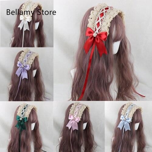 Japanese soft sister Lolita lace headdress sweet, all kinds of KC hair with hair accessories daily maid style