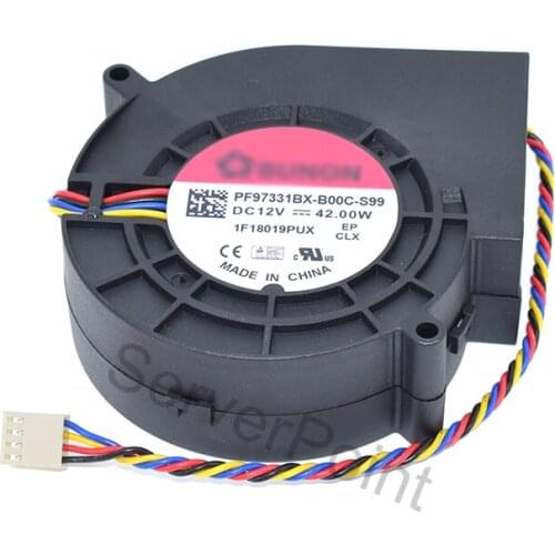 Original authentic for SUNON PF97331BX-B00C-S99 12V 42W 4-wire Cooling Fan For HIKVISION Video Recorder