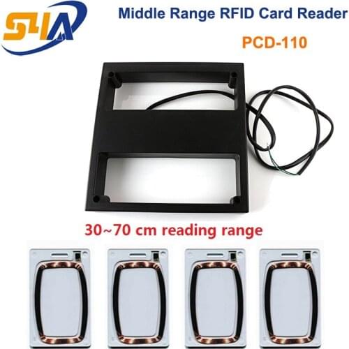 30-90CM reading distance RFID Card Reader with 4pcs ID thick cards