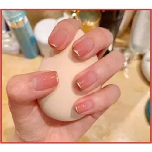 Detachable Manicure Patch French Ballet Nail Patch Fake Nail Patch Finished Blue Purple Jumping Color Frosted Nail