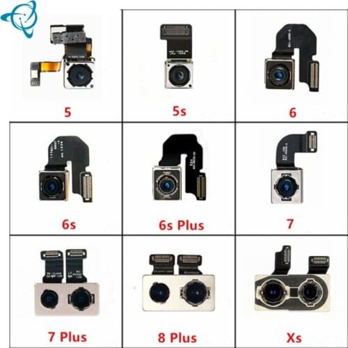 Shenyan Original Main Back Camera Flex For iphone 5 5s 5c 6 6 plus 6s 7 7 plus 8 se rear camera replacement phone