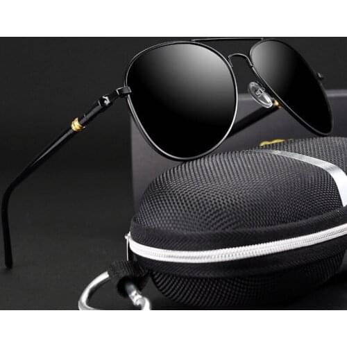 Classic Sunglasses Discoloration Sunglasses Polarized Men Driving Glasses Men Retro Brand Anti-UV Sunglasses Discolor