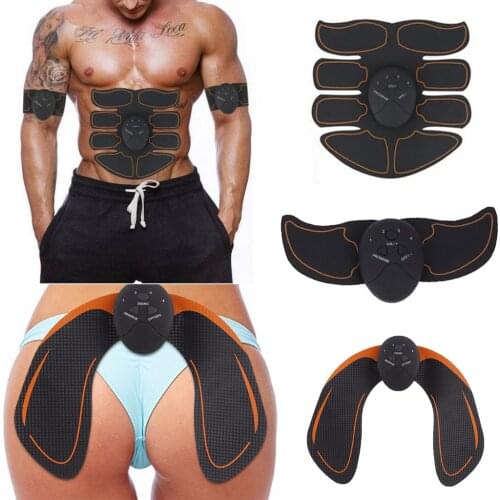 EMS Arm Muscle abdominal Stimulator Women Hip Trainer ABS Fitness Butt Lifting Buttock Toner Trainer Slimming Massager Unisex