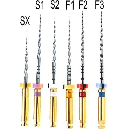 Dental Instrument endo super fiels 25mm SX-F3 Nickel Titainium Rroot Canal Ffiles Machine Use for dentistry