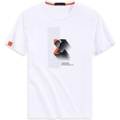 TFU Men Fashion Print England Style 100% Cotton T-shirt Tees Men 2020 Summer New Casual O-Neck Outwear T-shirts Men Plus Size
