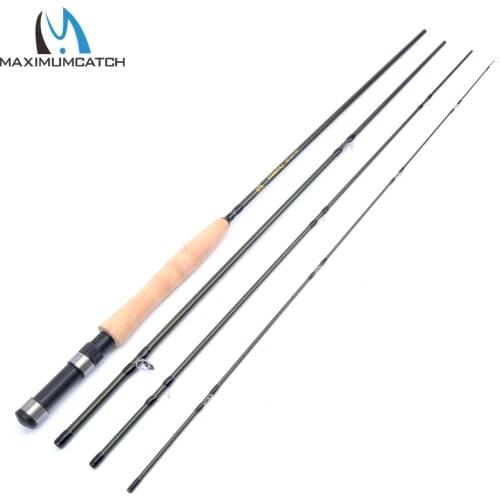 Maximumcatch Starter Fly Fishing Rod IM6 24T SK Carbon Fiber Fly Rod Medium Fast Action 9.0FT 5WT 4Pieces