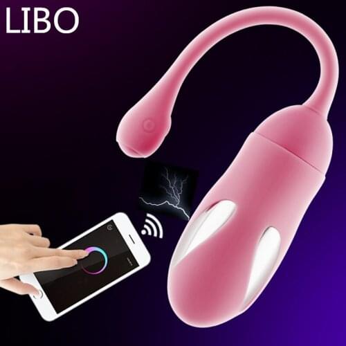 Electric Pulse Shock Vibrator Ben wa Ball Tighten Exercise G-Spot Vibrating Egg APP vibrator Remote Control Sex Toys for Couple