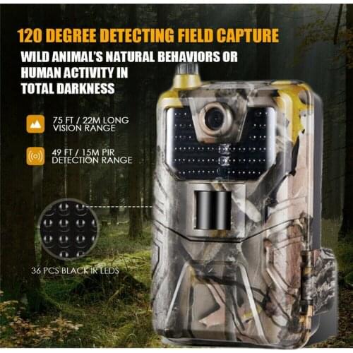 1pc Hunting Trail Camera HC900M 20MP 1080P 0.3s Trigger Wildlife Surveillance Hunting Cam Night Version Cameras Accessories
