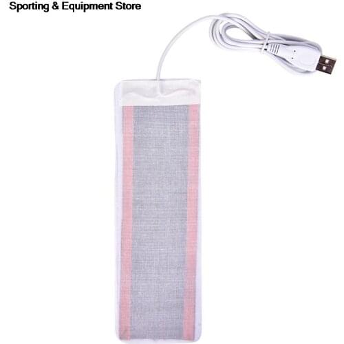 1pc Winter Warm Arm Hands Waist Heated Gloves Heated Socks Carbon Fiber Pads Electric Heated Insoles 21cm x 6.7cm