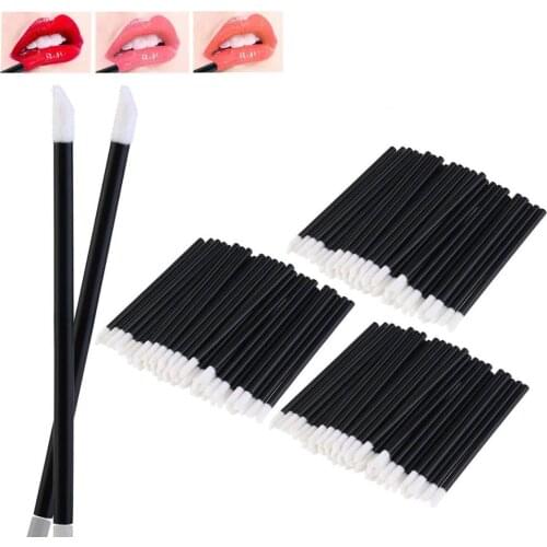 500pcs/Pack Disposable Makeup Brush Lip Brush Lipstick Gloss Mascara Wands Cleaning Eyelash Cosmetic Brush Applicators
