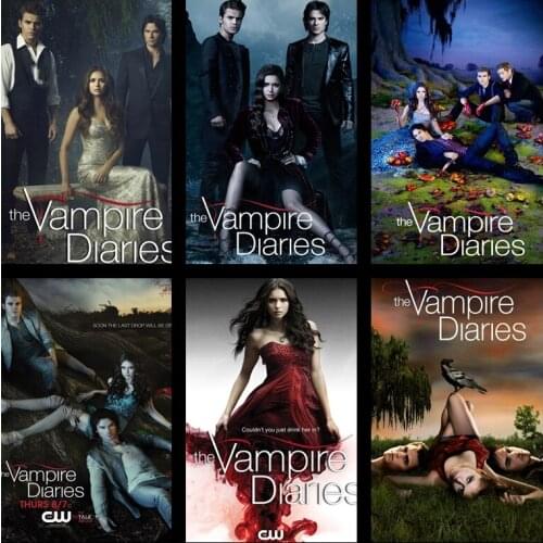 DIY full diamond painting vampire Diaries 5D diamond Mosaic diamond embroidery room decorations