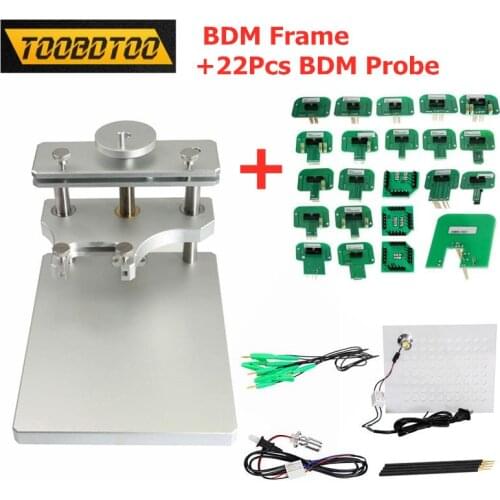 Aluminium BDM Frame with 4 Probe Pens Full Set 22pcs BDM Probes Work for Dimsport BDM Frame ECU Programmer